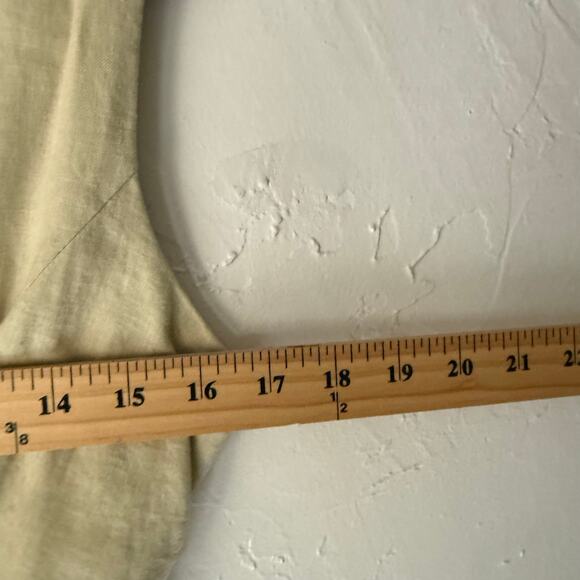 Y2K Max Rave‎ Beige Linen Mini Dress S Embroidered Floral Cottagecore - Picture 8 of 10